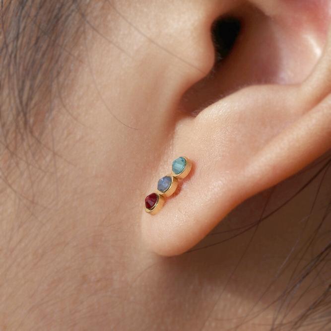 birthstone earrings CVE08-4