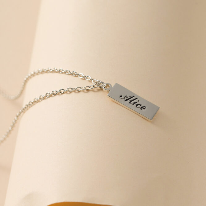 Dainty Name Tag Necklace CVN26-3
