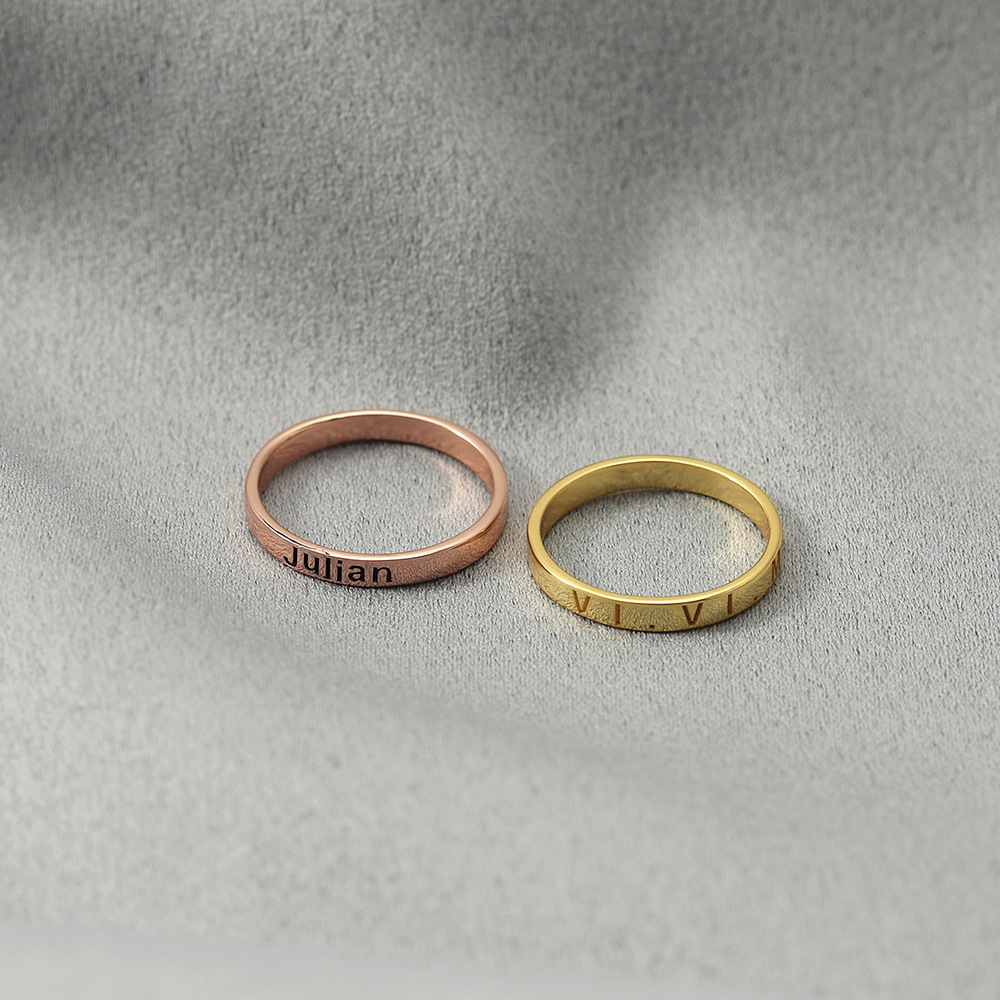 Engraved Band Ring CVR16