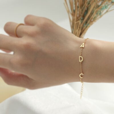 Letter Initial Bracelet Cvb13 14