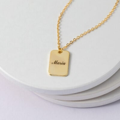 Name Tag Necklace Cvn23 3