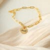 Disc paperclip bracelet CVB12 - Image 5