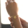 Disc paperclip bracelet CVB12 - Image 2