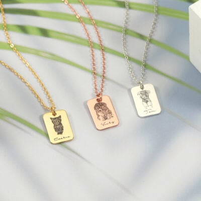 Pet Portrait Necklace Cvn22