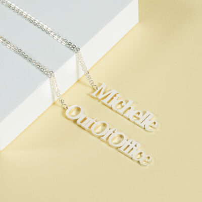 Vertical Name Necklace Cvn20 2