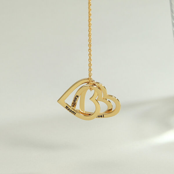 Engrave Heart Pendant necklace CVN29-3