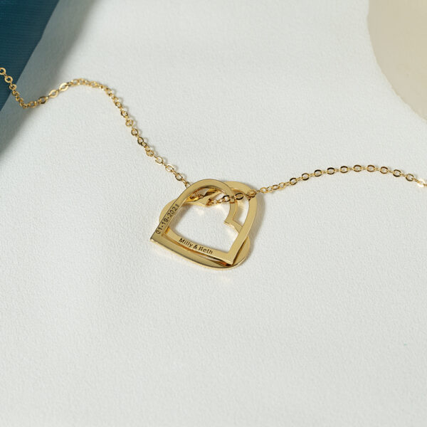 Engrave Heart Pendant necklace CVN29-5