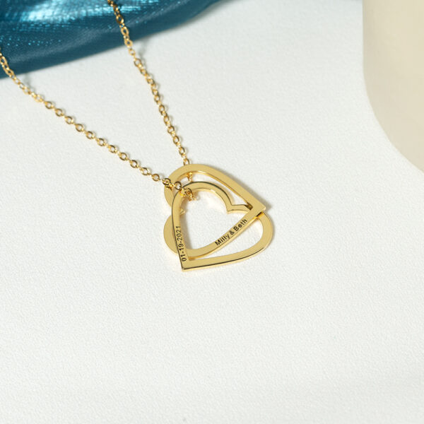 Engrave Heart Pendant necklace CVN29-6