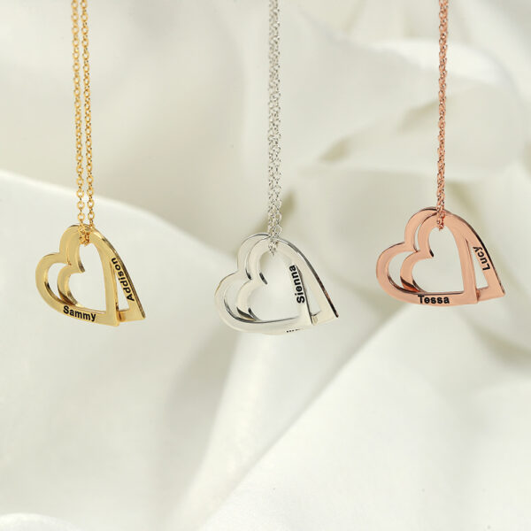 Engrave Heart Pendant necklace CVN29