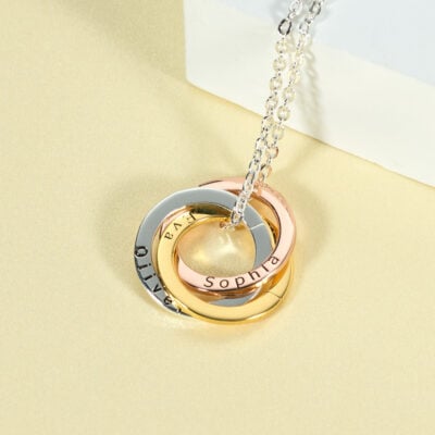 Linked Circle Necklace Cvn30 14